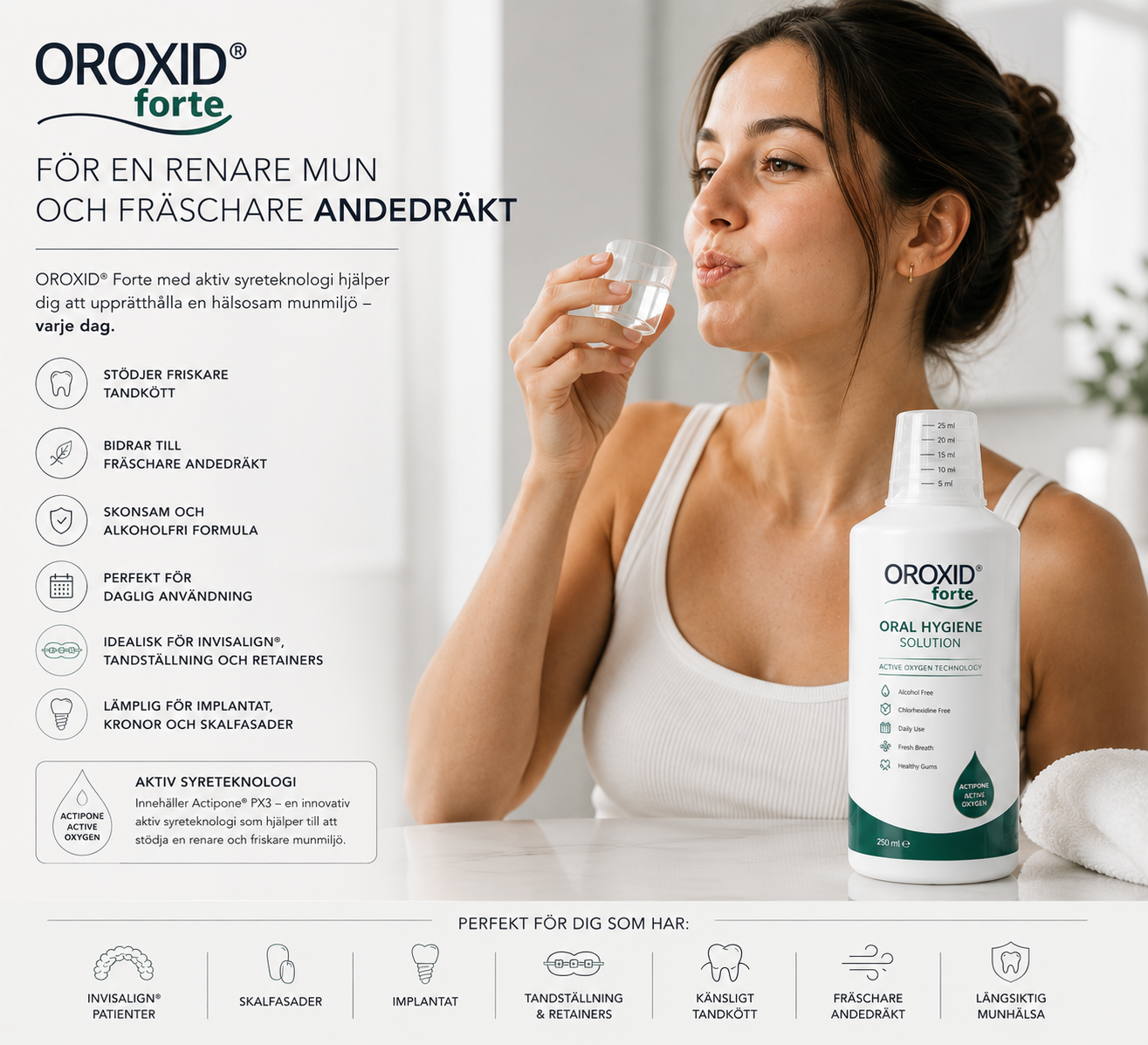 OROXID® munskölj med aktiv syreteknologi